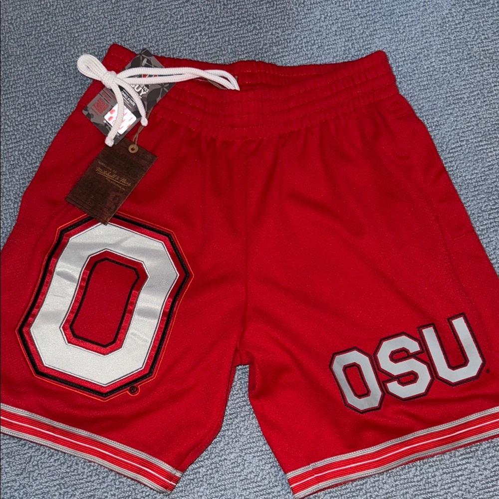 Mitchell & Ness Red Athletic Shorts Classic Style